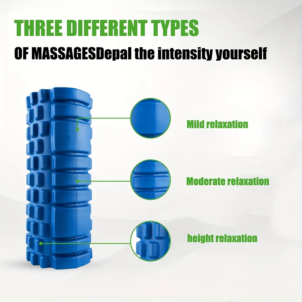 High Density Foam Roller 13 Inch Exercise Roller, Easy to Carry And Durable, for Muscle Relaxation, Yoga Training, Indoor Fitness